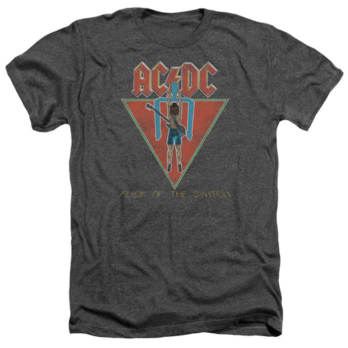 AC/DC Special Order Flick Of The Switch Men's 30/1 Heather 60% Cotton 40% Poly Short-Sleeve T-Shirt