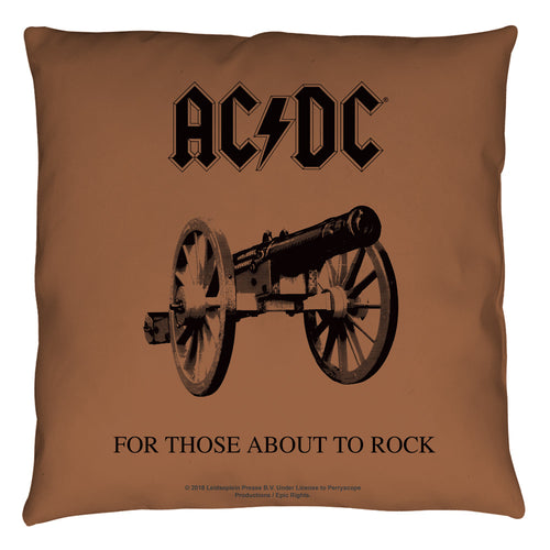 AC/DC For Those About To Rock Cover Throw Pillow