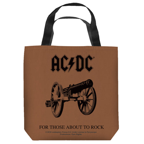 AC/DC For Those About To Rock Cover Tote Bag Spun Polyester