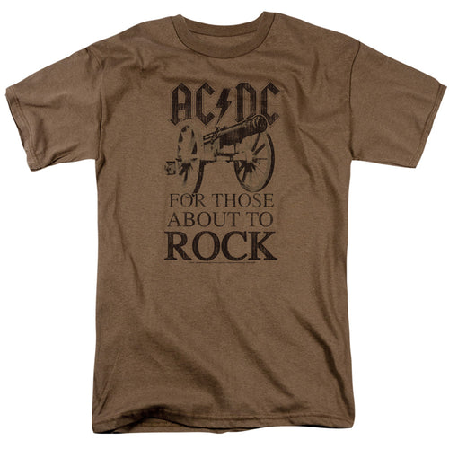 AC/DC For Those About To Rock Men's 18/1 100% Cotton Short-Sleeve T-Shirt