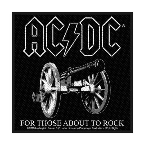 AC/DC For Those About To Rock Standard Woven Patch