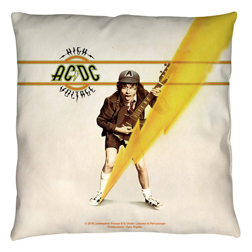 AC/DC High Voltage Cover Throw Pillow