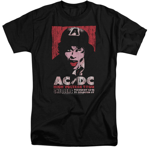 AC/DC Special Order High Voltage Live 1975 Men's 18/1 Tall 100% Cotton Short-Sleeve T-Shirt