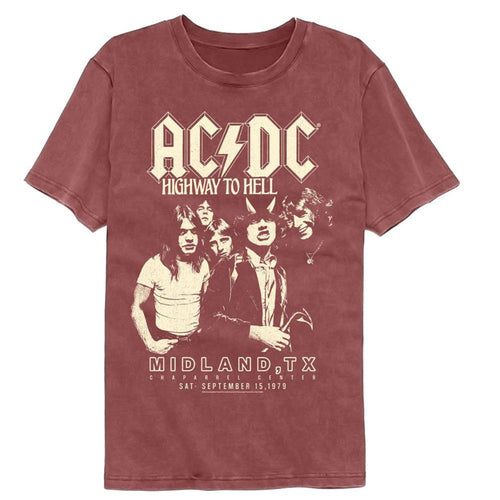 AC/DC Highway To Hell Texas Adult Short-Sleeve Comfort Color T-Shirt