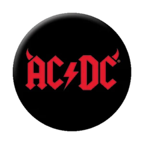 AC/DC Horns Logo 1.25 Inch Button