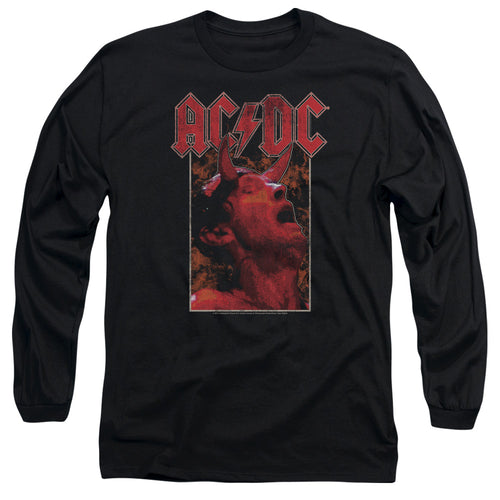 AC/DC Special Order Horns Men's 18/1 Long Sleeve 100% Cotton T-Shirt