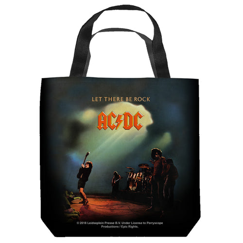 AC/DC Let There Be Rock Cover Tote Bag Spun Polyester