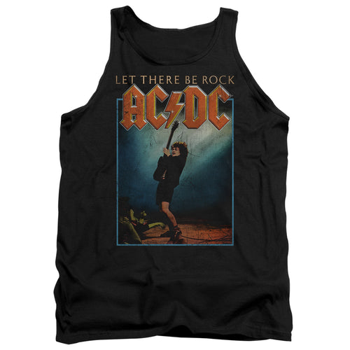AC/DC Let There Be Rock Men's 18/1 100% Cotton Tank Top