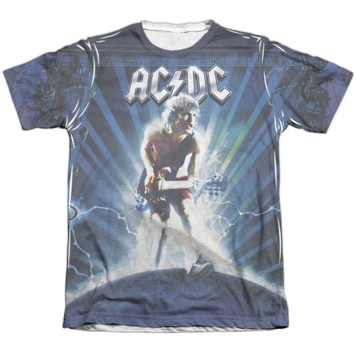 AC/DC Special Order Lightning Men's Regular Fit 65% Poly 35% Cotton Short-Sleeve T-Shirt