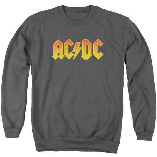 AC/DC Special Order Logo Men's Crewneck 50% Cotton 50% Poly Long-Sleeve Sweatshirt