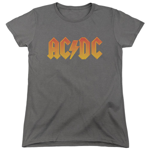 AC/DC Logo Women's 18/1 100% Cotton Short-Sleeve T-Shirt