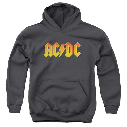 AC/DC Logo Youth 50% Cotton 50% Poly Pull-Over Hoodie