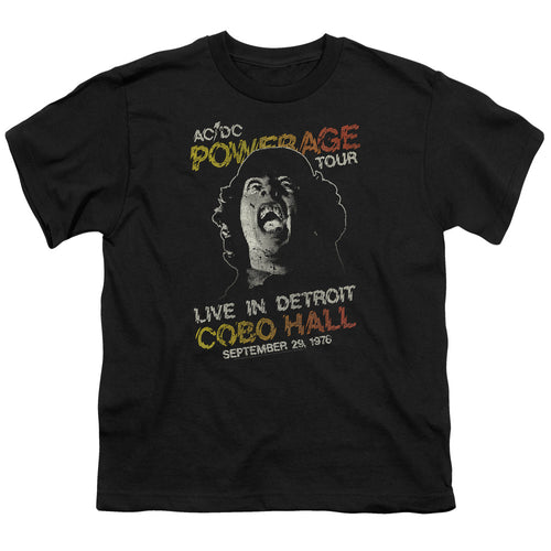 AC/DC Powerage Tour Youth 18/1 100% Cotton Short-Sleeve T-Shirt
