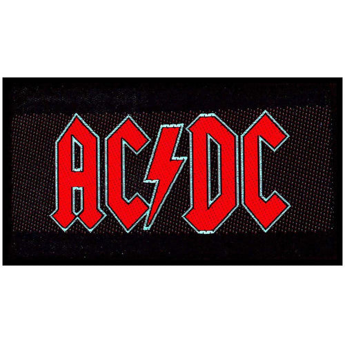 AC/DC Red Logo Standard Woven Patch