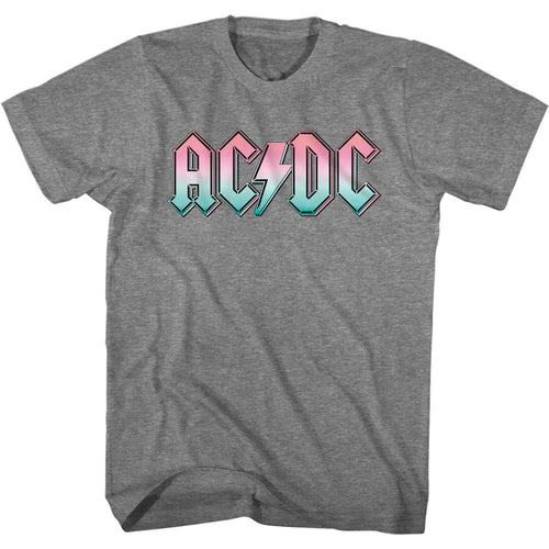 AC/DC Special Order Pastel Gradient Logo Adult Short-Sleeve T-Shirt
