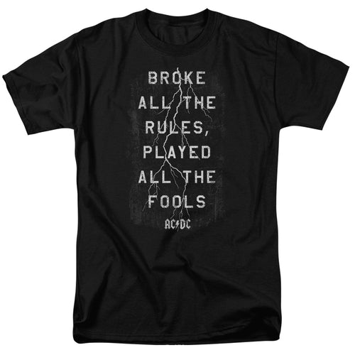 AC/DC Special Order Struck Men's 18/1 100% Cotton Short-Sleeve T-Shirt