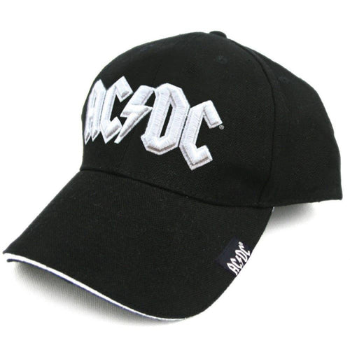 AC/DC White Logo Unisex Baseball Cap