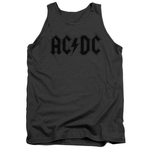 AC/DC Worn Logo Men's 18/1 100% Cotton Tank Top