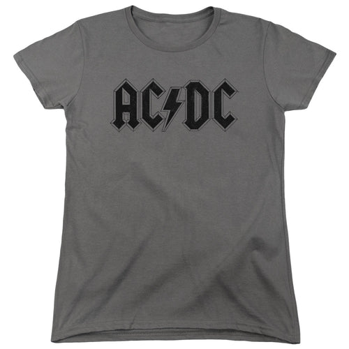 AC/DC Special Order Worn Logo Women's 18/1 100% Cotton Short-Sleeve T-Shirt