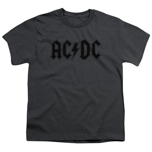 AC/DC Worn Logo Youth 18/1 100% Cotton Short-Sleeve T-Shirt
