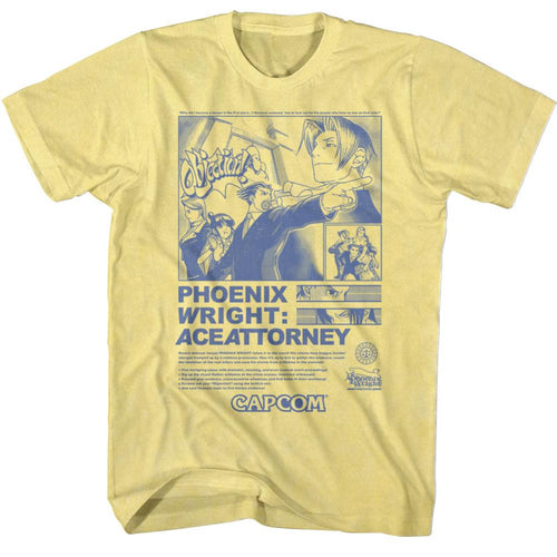 Ace Attorney Special Order Print Ad Adult Short-Sleeve T-Shirt