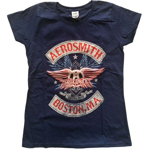 Aerosmith Boston Pride Ladies T-Shirt - Special Order