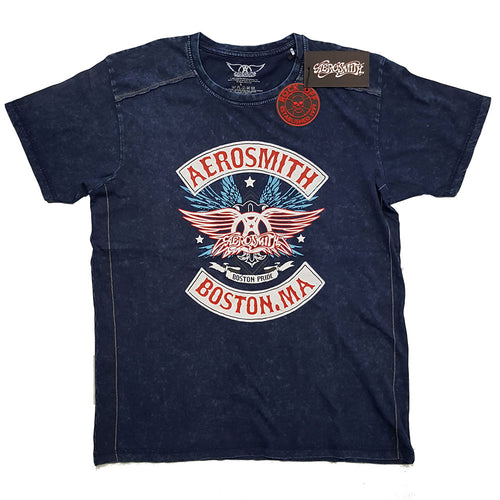 Aerosmith Boston Pride Unisex Snow Wash T-Shirt