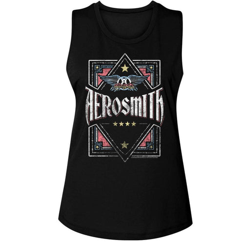 Aerosmith Box Ladies Muscle Tank T-Shirt