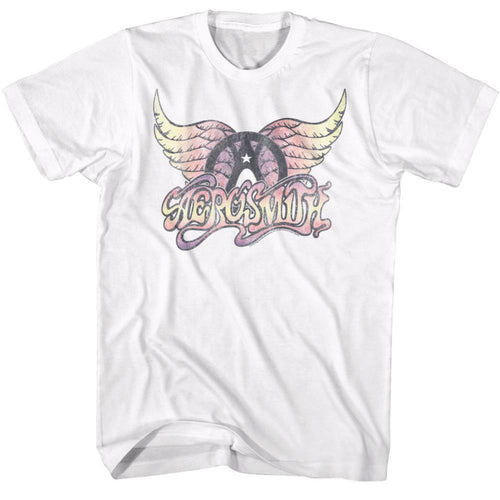 Aerosmith Faded Pinks Adult Short-Sleeve T-Shirt