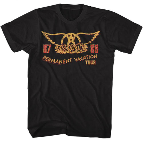 Aerosmith Pv Tour 87-88 Adult Short-Sleeve T-Shirt