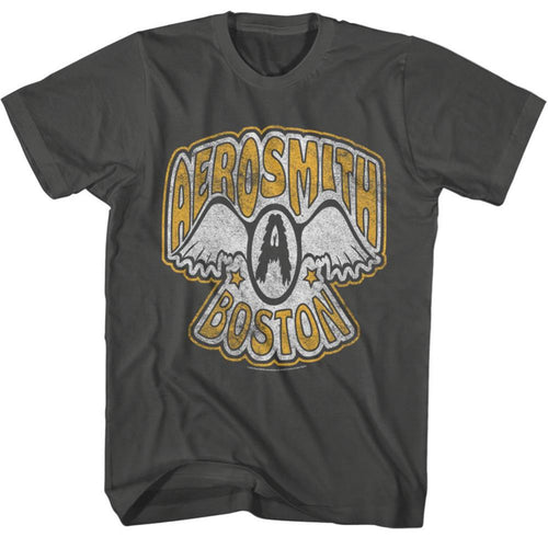 Aerosmith Vtg Logo Boston Adult Short-Sleeve T-Shirt