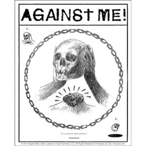 Against Me! Skull Sticker