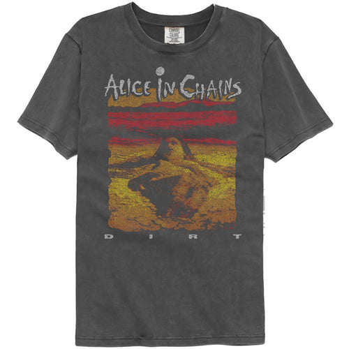 Alice In Chains Dirt Album Art Adult Short-Sleeve Washed Black T-Shirt