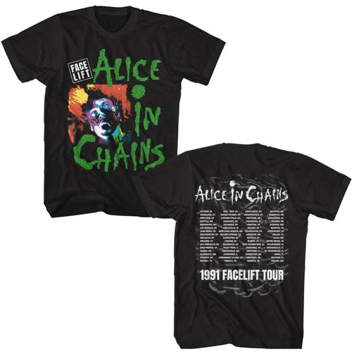 Alice In Chains Facelift Tour 91 Adult Short-Sleeve T-Shirt
