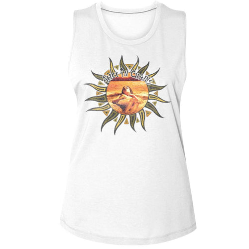 Alice In Chains Sun Ladies Muscle Tank T-Shirt
