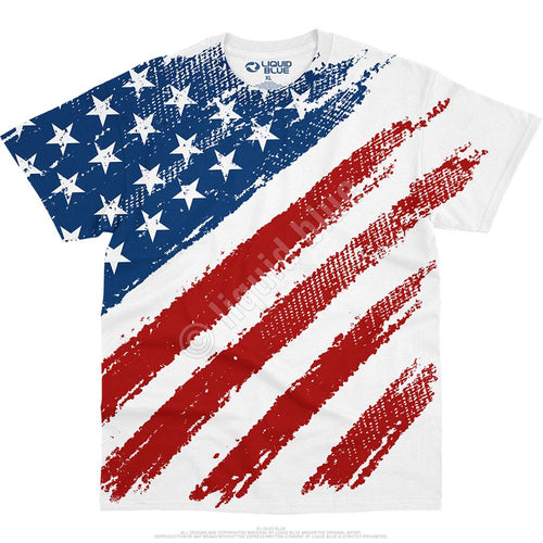 Americana Star Spangled Banner White T-Shirt