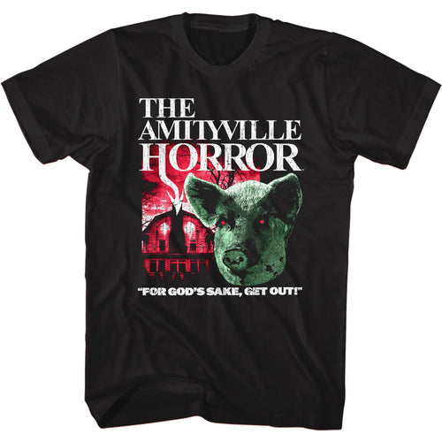 Amityville Horror Special Order Pig & House Adult Short-Sleeve T-Shirt