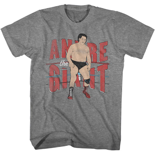Andre The Giant Special Order Andre The Giant Andre And Ropes Adult Short-Sleeve T-Shirt