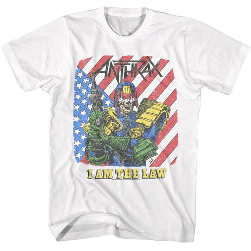 Anthrax I Am The Law Adult Short-Sleeve T-Shirt