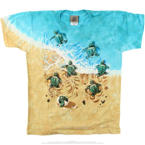 Aquatic Turtle Beach Youth Tie-Dye T-Shirt