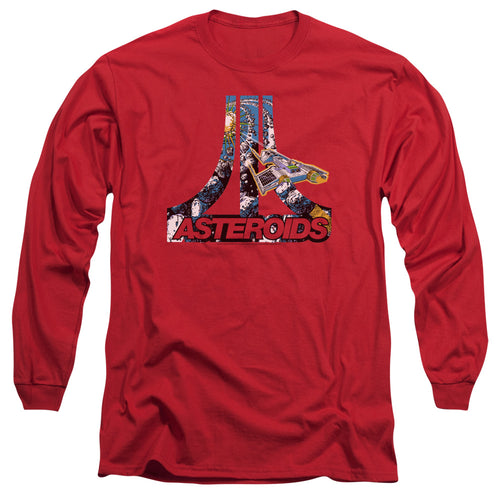 Atari Asteroids Atari Men's 18/1 Cotton Long-Sleeve T-Shirt