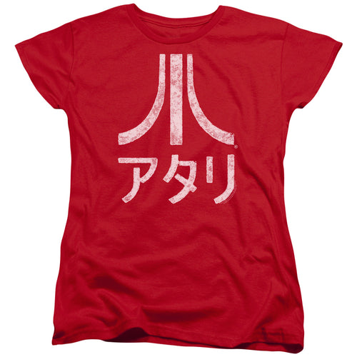 Atari Rough Kanji Women's 18/1 Cotton Short-Sleeve T-Shirt