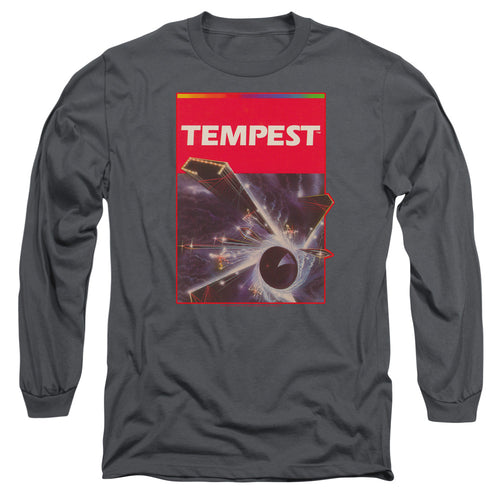 Atari Tempest Box Art Men's 18/1 Cotton Long-Sleeve T-Shirt