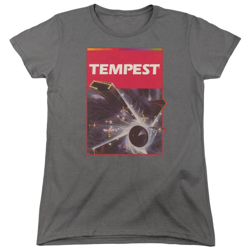 Atari Tempest Box Art Women's 18/1 Cotton Short-Sleeve T-Shirt