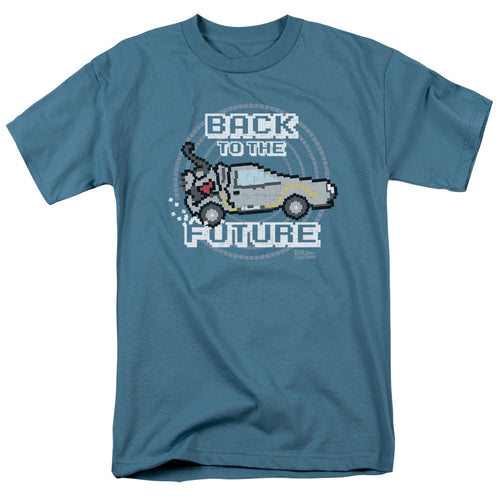 Back To The Future 8 Bit Future Men's 18/1 Cotton Short-Sleeve T-Shirt