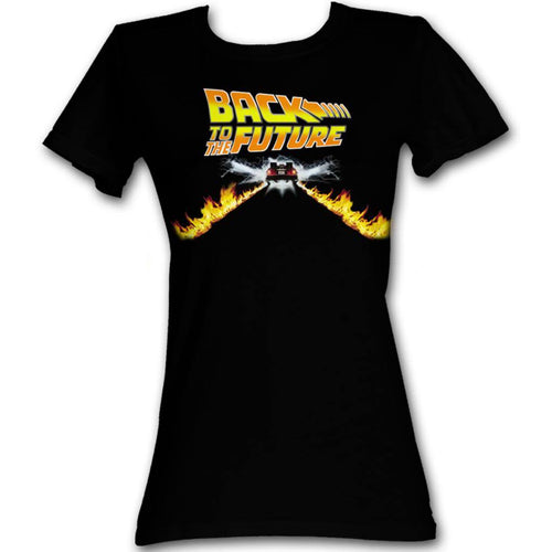Back To The Future Special Order Btf Car Juniors S/S T-Shirt