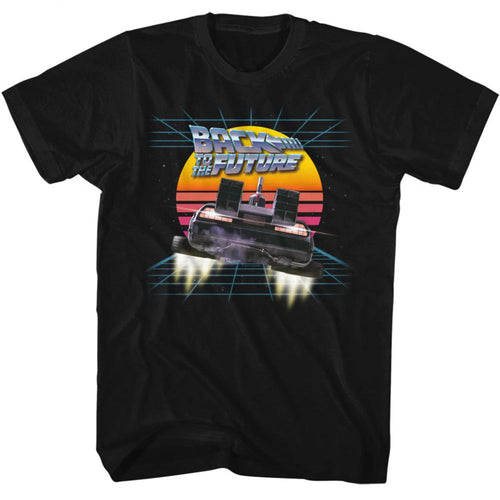Back To The Future BTTF Into The Retro Sunset Adult Short-Sleeve T-Shirt
