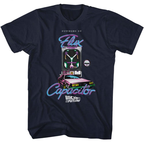 Back To The Future Powered By Flux Capacitor Adult Short-Sleeve T-Shirt