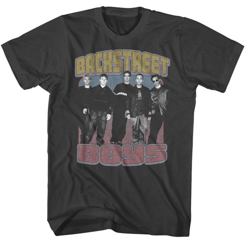 Backstreet Boys Faded Colors Adult Short-Sleeve T-Shirt