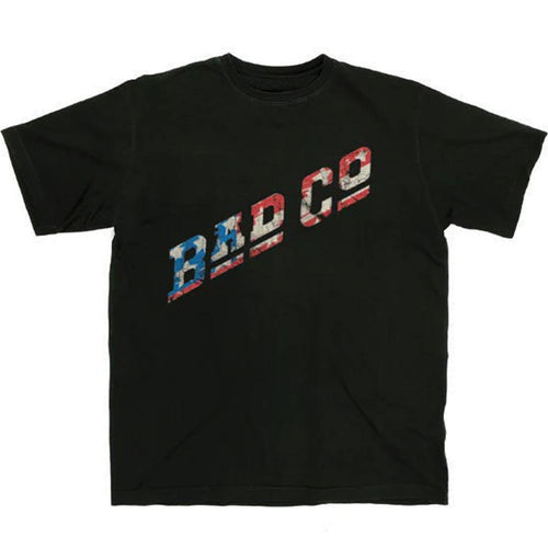Bad Company - Distressed Flag Logo Men's T-Shirt
